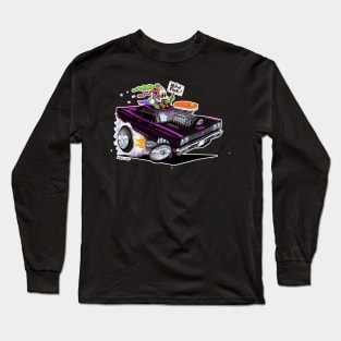 BIRD FINK 1969 Roadrunner plum Long Sleeve T-Shirt